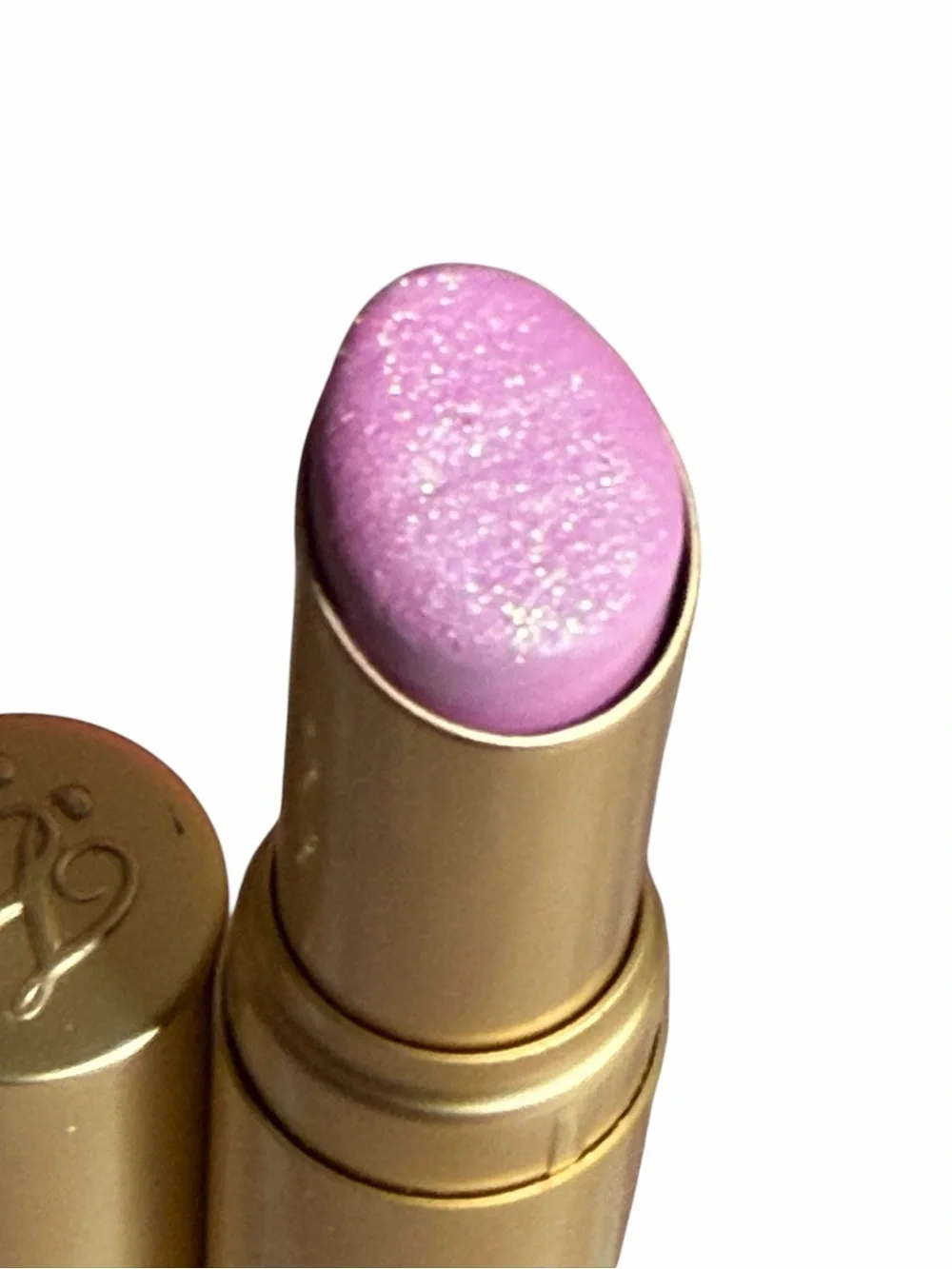 TOO FACED LIMITED EDITION in CLUELESS- Shimmer Cream Lipstick - Gold Case
